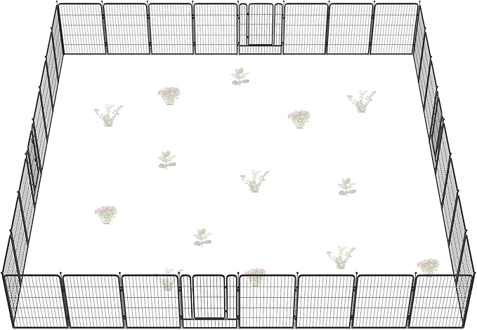 FXW Garden Fence Outdoor for The Yard – 40in x 72.9ft Heavy Duty Metal Animal by FXW