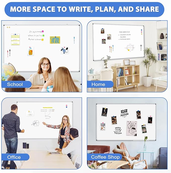 WALGLASS Large White Board Dry Erase - Image 6