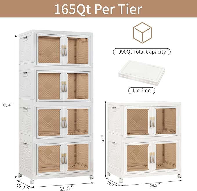 Large Stackable Storage Bins - Image 2
