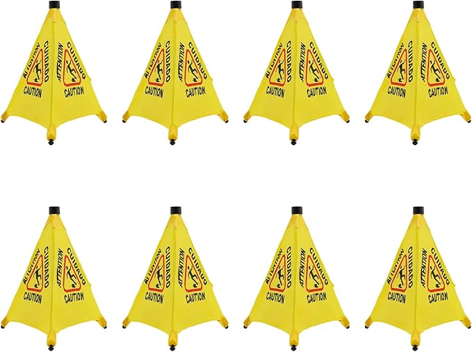 8 Pack Umbrella Wet Floor Signs by Unknown
