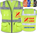 BeautyWill Custom Logo Safety Vest Mesh High Visibility Reflective Vest by BeautyWill