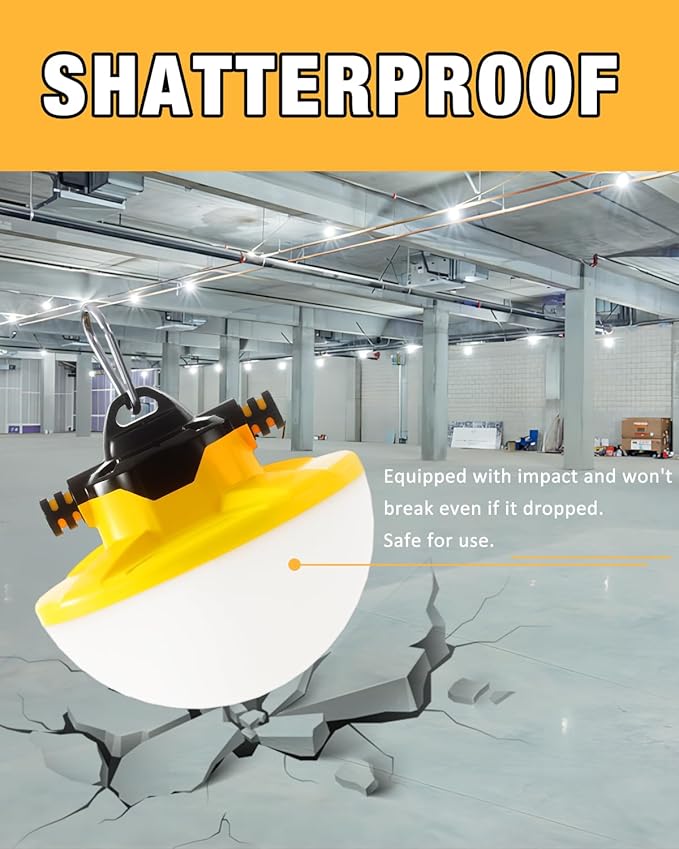 100FT Construction String Light 130W 16000Lm, 5000K Industrial Grade LED String - Image 4
