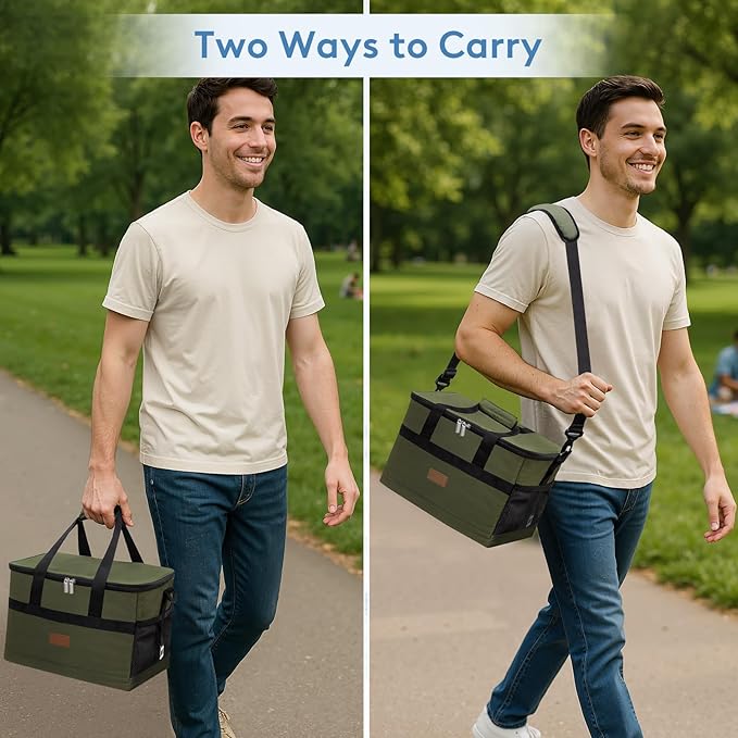 Lifewit Cooler Bag 30/50/60 Cans Collapsible and Insulated Large Lunch Bag - Image 6