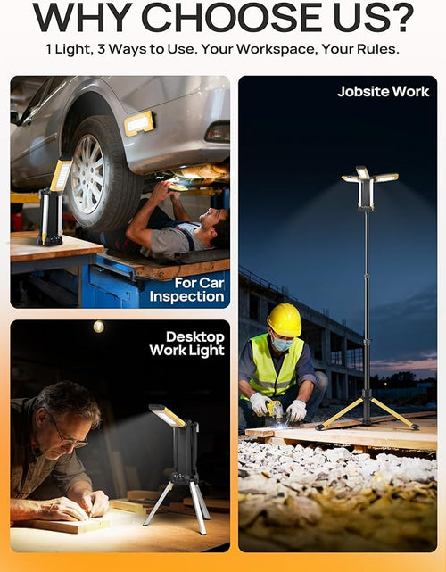 10000mAh Rechargeable LED Work Light - Image 2