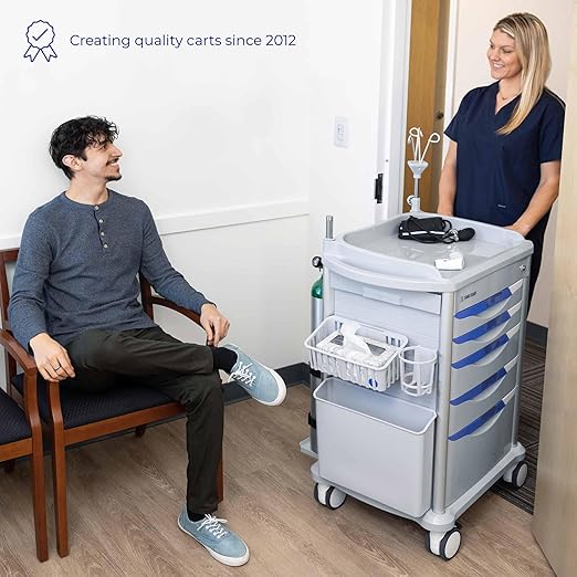 Stand Steady Emergency Crash Cart | Mobile Medical Cart - Image 2