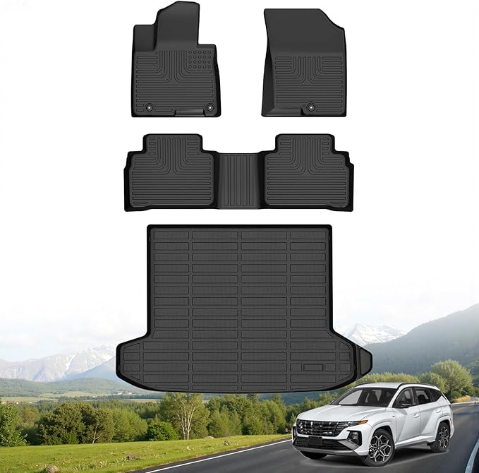 Hutisya-Floor Mats & Cargo Liner Set Fit by Hutisya