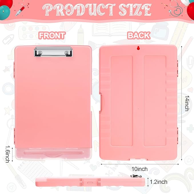 Crtiin 6 Pcs Plastic Clipboard - Image 2