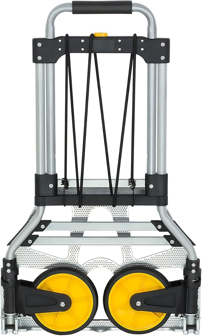 Mount-It! Folding Hand Truck and Personal Dolly, Aluminum Trolley, Heavy Duty - Image 8
