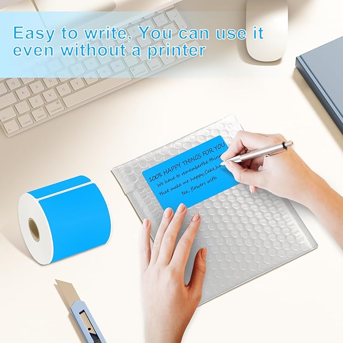 3 X 5 Inch Printable Rectangle Color Coding Labels, 300 Per Roll Adhesive Color - Image 5