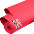 USA Made 48" x 1200" Christmas Red Kraft Paper Roll, 45 lbs Thickness, American by Paclord