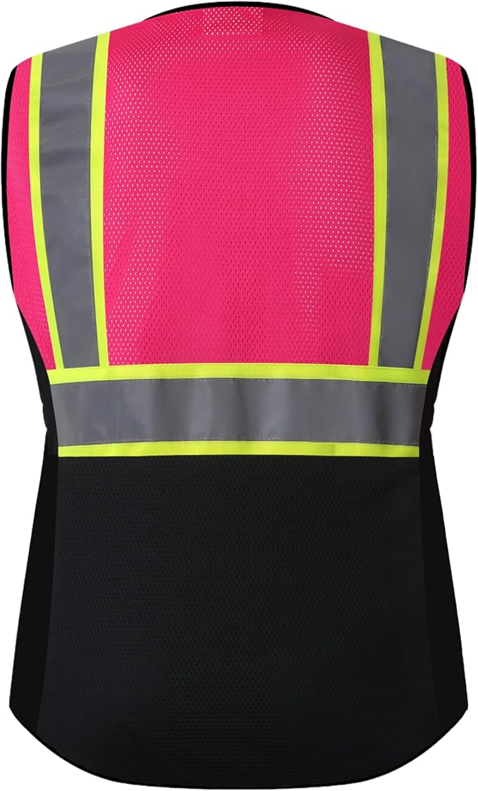 Safety Vest for women, Hi vis Reflective Lady Work vest - Image 6