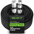 GEARit XLR Male to Female Microphone Cable 3-Pin Balanced Shielded Mixer by GEARit