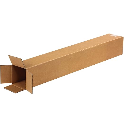 BOX USA Shipping Boxes 4"L x 4"W x 28"H, Storage Box by BOXUSA
