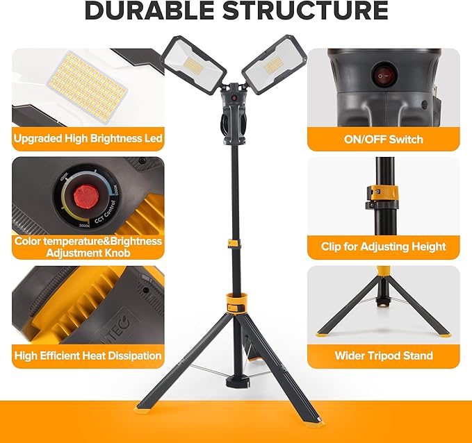 LUTEC 【Upgraded】 6290Max 11000 Lumen 92W Dimmable LED Work Light - Image 5