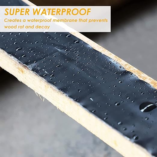 4" x 50' Deck Joist Tape, 2 Pack Waterproof Seal Butyl Deck Tape, Weather - Image 5