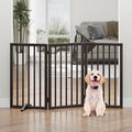 Dog Gates for Doorways, Tall Dog Gate Indoor, Foldable Pet Gates for Doorways by Algherohein