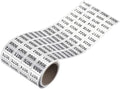 MECCANIXITY Black Number Stickers 9001-9999, Single Use, Waterproof, 1 Roll x by MECCANIXITY