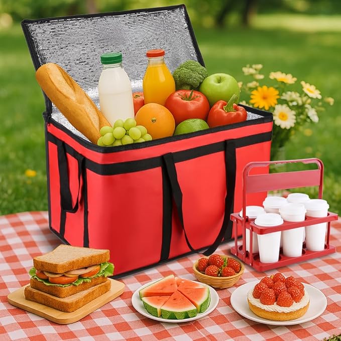 Cooler Insulated Food Delivery Bag & Drink Carrier - Image 9