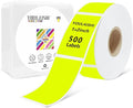 1x2 inch Label Stickers Roll for Thermal Printer 500PCS Colored Removable by YOULAISHI