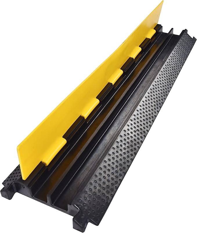 Yescom Cable Ramp Protector 2 Channel Garden Hose Protecitive 22000 Lbs Load - Image 9
