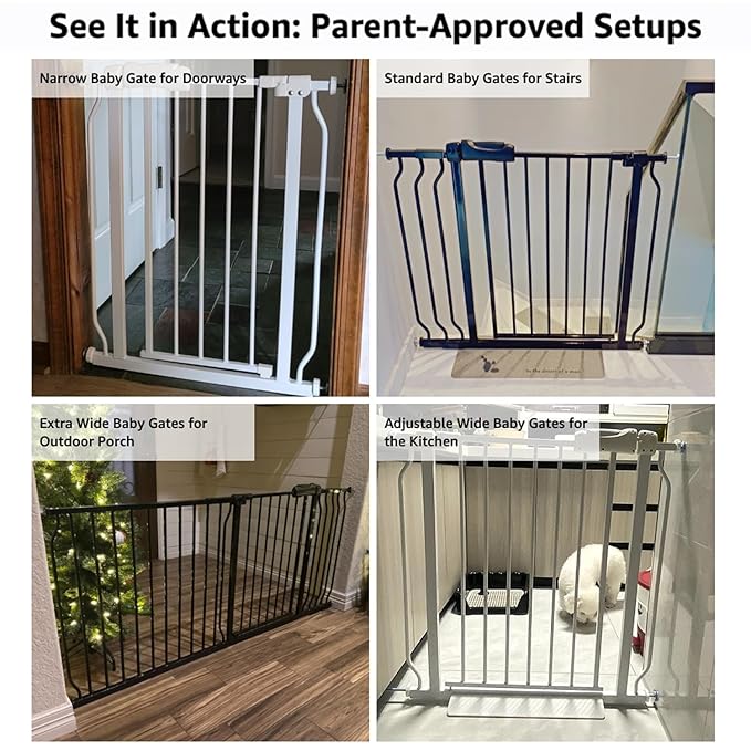 Extra Wide 57.5-62 Inch Large Baby Gates - Image 6