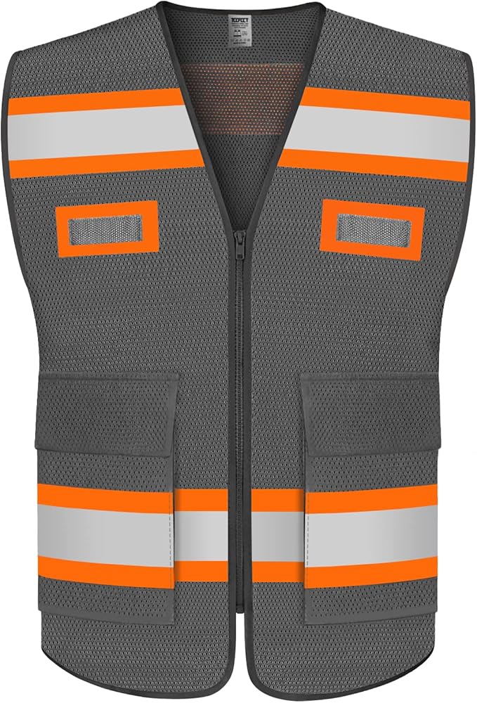 TCCFCCT Mesh Reflective Safety Vest by TCCFCCTPROFESSIONALSAFETYSOLUTIONS