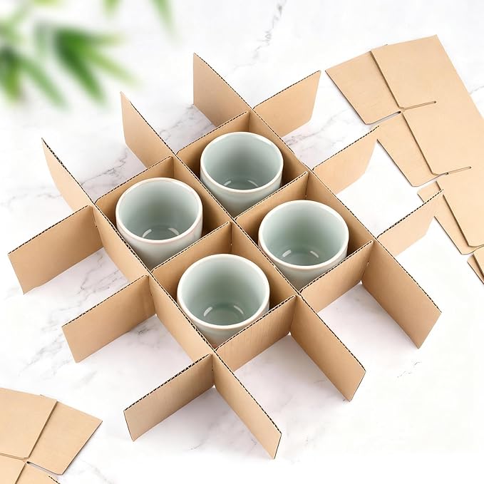 10 Set Moving Box Divider Kits, Short Cardboard Packing Dividers - Image 6