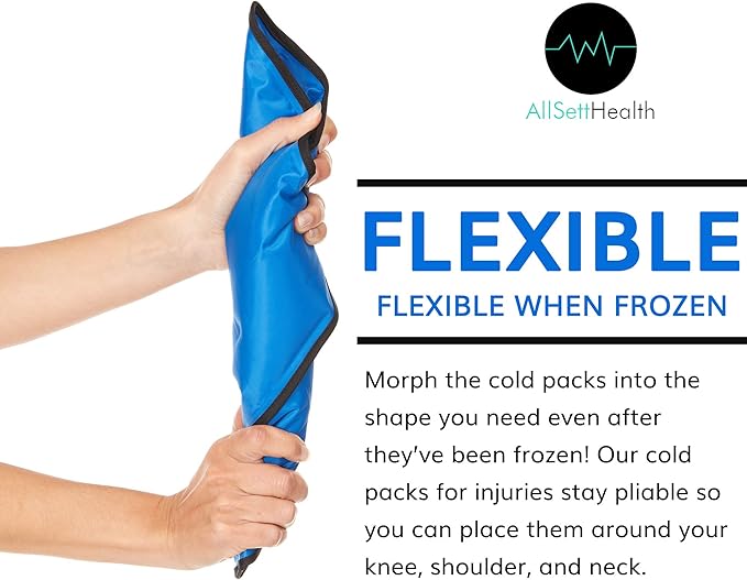 4 Pack XXL Reusable Hot and Cold Gel Ice Packs - Image 5