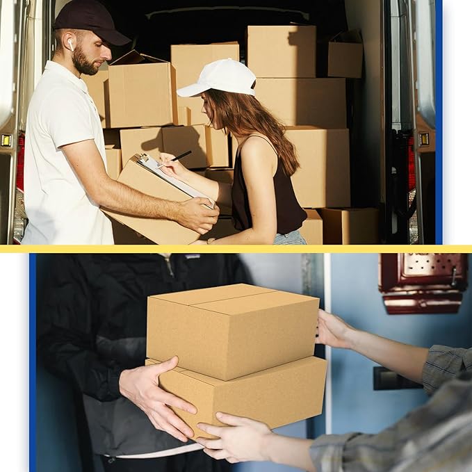30 Pack 8x6x4 inches Small Shipping Boxes Brown Corrugated Cardboard Boxes - Image 6