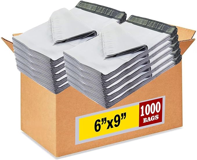 iMBAPrice 6x9 Inches White Poly Mailers, Self Seal Adhesive Waterproof and Tear by iMBAPrice