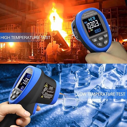 BTMETER BT-1800C Pyrometer -58°F ~3272°F IR Temp Gun, D:S 50:1 High Temperature - Image 4