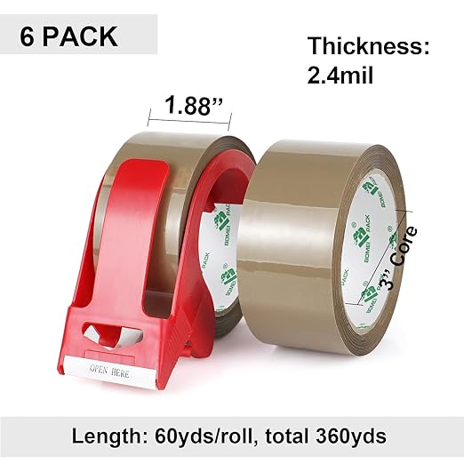 BOMEI PACK Brown Packing Tape - Image 2