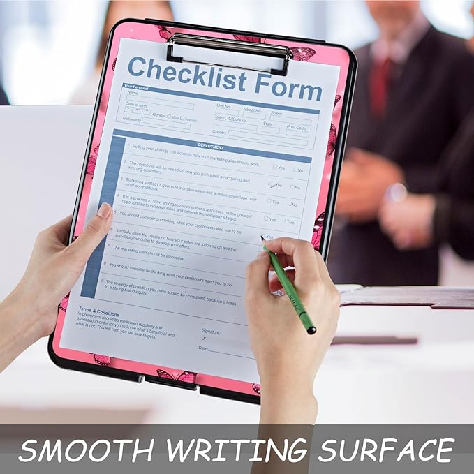 Clipboard with Storage, High Capacity Plastic Storage Clipboard with Pen Holder - Image 5