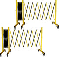 Industrial Expandable Barricade, Folding Security Gate Safety Barricade by Ailatimogo