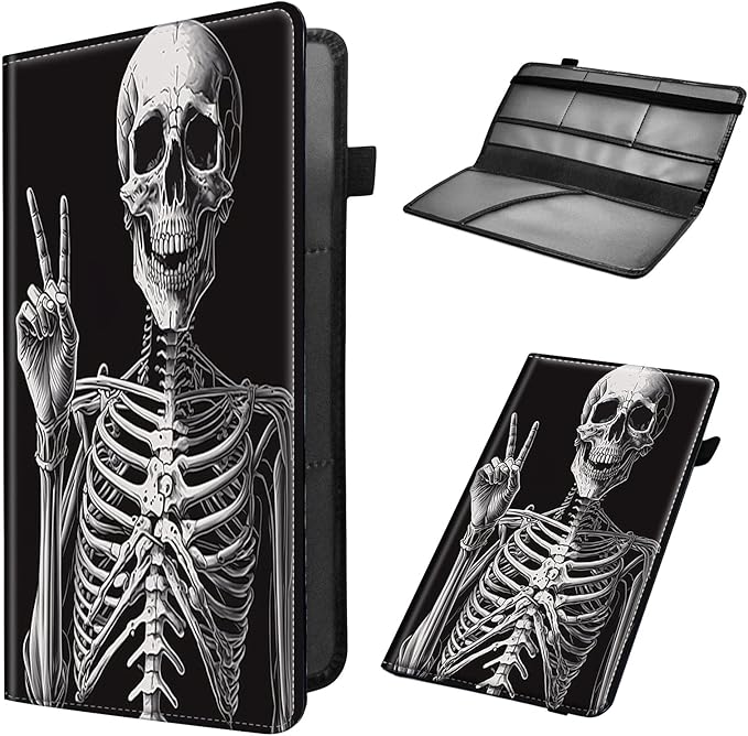 Car Registration and Insurance Holder, Leather Car Glove Box Organizer by Unknown