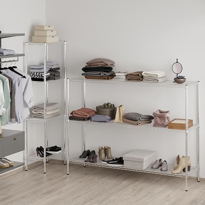 21" Deep x 72" Wide x 54" Height Wire Shelving Kit | 3-Tier | NSF Commercial - Image 6