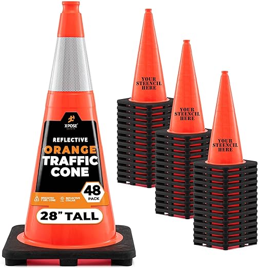 Xpose Safety 28 Inch Orange Traffic Cones by XposeSafety