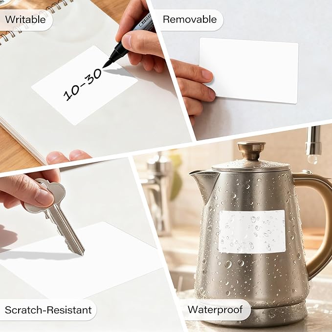 500 Pcs Rectangle Inventory Stickers Vinyl 3 × 5 Inch Moving Labels - Image 6