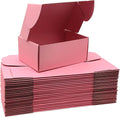 Small Pink Shipping Boxes for Small Business Pack of 25-9x6x4 inches Cardboard by Lmuze
