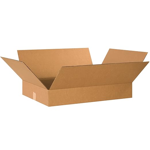 TAPE LOGIC 22x16x4 Flat Corrugated Boxes, 22L x 16W x 4H, Storage Box by TapeLogic