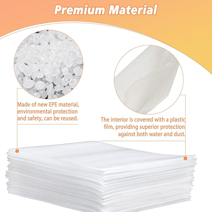 100 Pack 12'' x 16'' Cushion Foam Pouches, Moving Supplies - Image 5