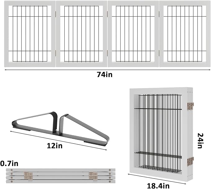 Dog Gate Indoor, Metal Dog Gates - Image 2