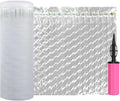 Inflatable Bubble Cushioning Wrap Roll Bottle Shipping Sleeves 15.7"x164' Air by Hijelyn