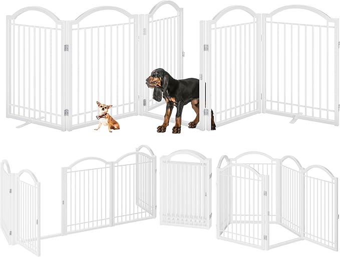 BHG Metal No-Assembly Freestanding Dog Gate - Image 3