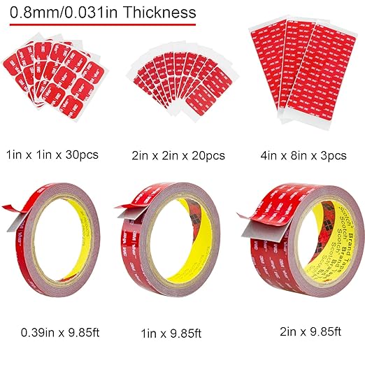 Double Side Tape Heavy Duty, 2in x 10ft Mounting Tape Strong Adhesive Double - Image 2