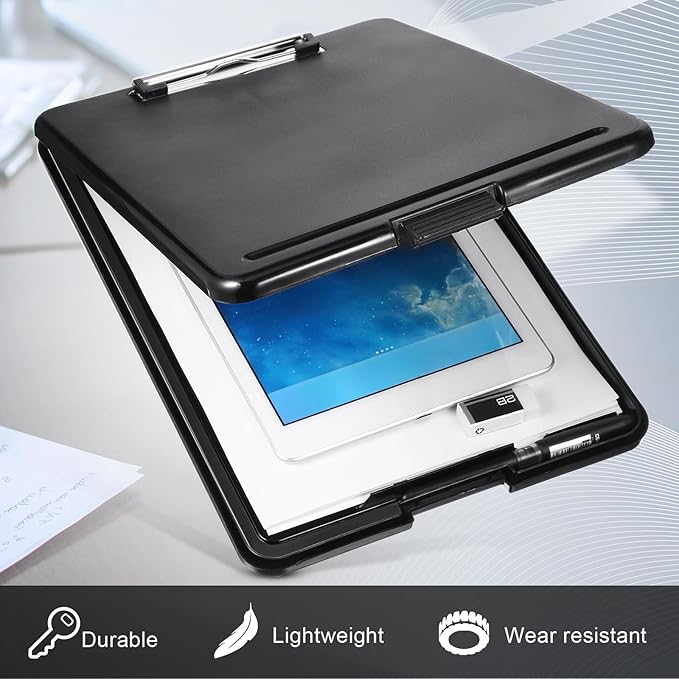 Mimorou 20 Pcs Clipboard with Storage Plastic Nursing Clipboard 9.5 x 13.5 Inch - Image 4