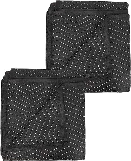 2 Pack Moving Blankets 40x 72" Moving Pads by BEIBOON