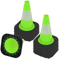 OrangeStar 8 Pack 12" Green Traffic Safety Cones, PVC Parking Construction by OrangeStar