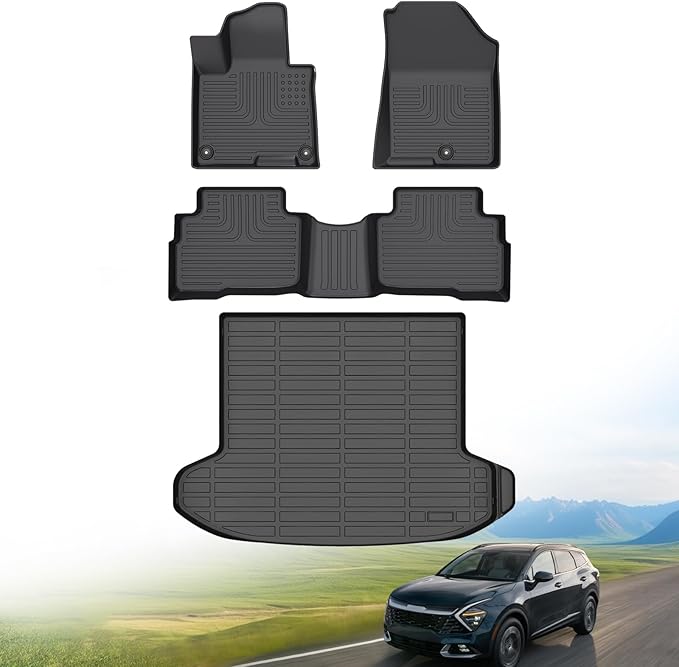 Hutisya-Floor Mats & Cargo Liner Set Fit by Hutisya