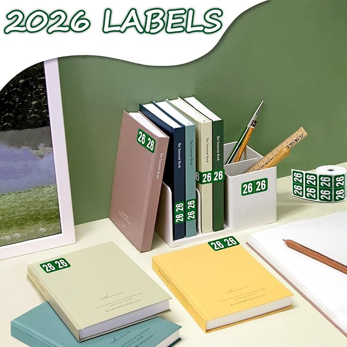 500 Pcs 2026 Year Stickers, Waterproof File Folder Labels, Self-Adhesive - Image 5